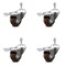 Service Caster 3 Inch High Temp Glass Filled Nylon 3/8 Inch Stem Caster Set Total Lock Brake SCC-TSTTL20S314-GFNSHT-381615-4 - alternate 1